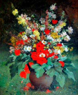 Bouquet aux coquelicots