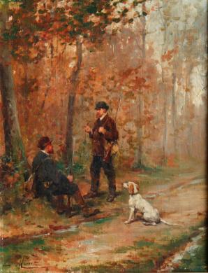 Chasseurs au repos