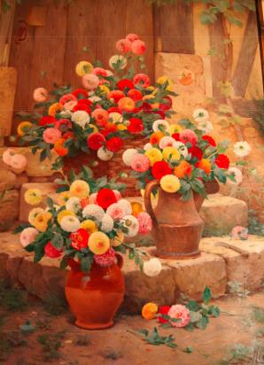 Escalier de fleurs