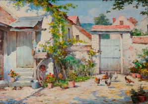 Intérieur de cour à Vernon